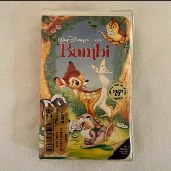 Walt Disney’s Bambi The Classics Black Diamond Edition VHS